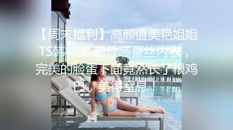 【周末福利】高颜值美艳姐姐TS韩梓熙 超性感蕾丝内衣，完美的脸蛋下面竟然长了根鸡巴，美得窒息！